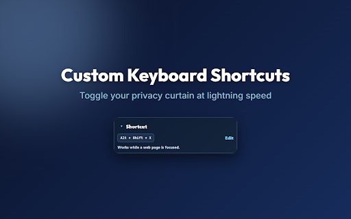 Let It Blur - Screen Privacy :: Blur Chrome page content with a local privacy curtain while you're away.