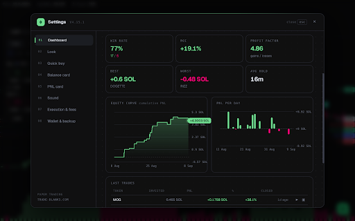 Blanks — Paper Trading for Solana Terminals :: Paper-trade memecoins on Solana, Ethereum, Base, Robinhood and BNB Chain: real price impact, fees, slippage. Zero risk.