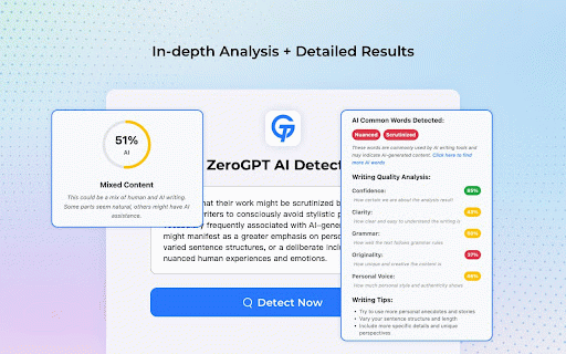 ZeroGPT Plus :: Advanced AI text detection and analysis tool - powered by ZeroGPT Plus technology