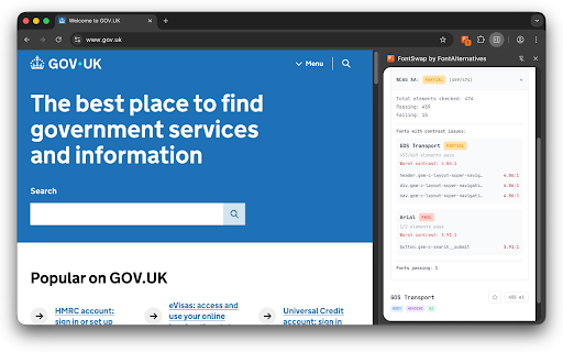 FontSwap :: Identify fonts on any site, highlight usage, and swap to free alternatives.