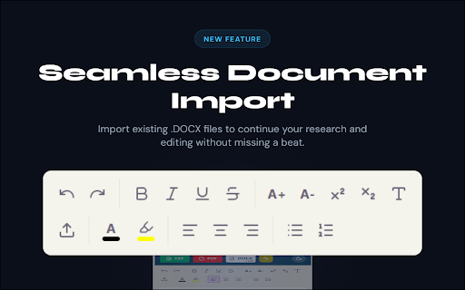 SideScribe - Note Maker :: Rich-text notes in your browser sidebar. Capture research instantly and export to Word or PDF.