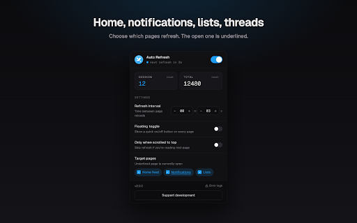 X (Twitter) Auto Refresher :: Auto refreshes X (Twitter) home page