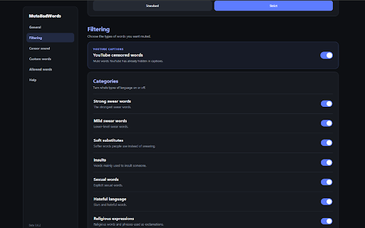 MuteBadWords: Filter Bad Words on YouTube :: Mutes words you do not want to hear on YouTube. Simple, private, and customizable.