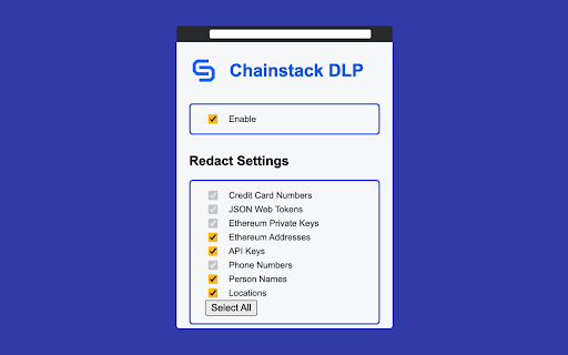 Chainstack DLP :: This extension redacts sensitive data in the user input for ChatGPT, enabling a form of Data Loss Protection