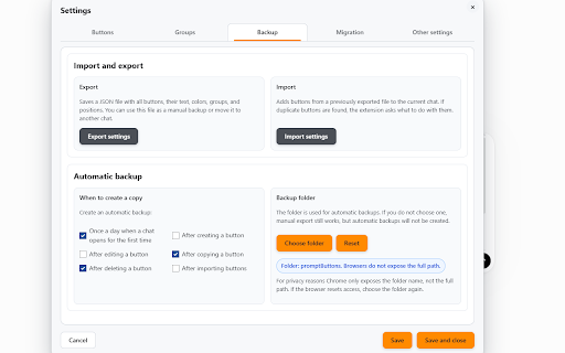 Prompt Buttons for AI: chatGPT, Claude, Gemini etc :: Quick prompt buttons for popular AI chats.