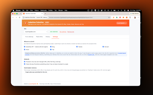 IndexNow Submitter - Instant URL & Sitemap Indexing Bing :: Instant indexing Bing, Yandex, Naver, Seznam & Yep. Submit whole sitemap or pasted URL list with IndexNow, in one click.