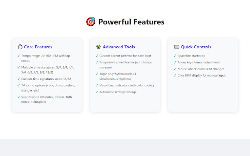 Metronome Pro :: A professional metronome with many customization options for musicians