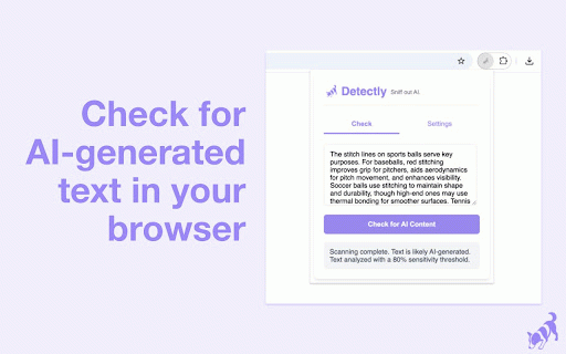 Detectly :: Your AdBlock for AI slop.
