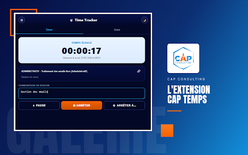 Notion Time Tracker :: Chronomètre de temps de travail synchronisé avec Notion.