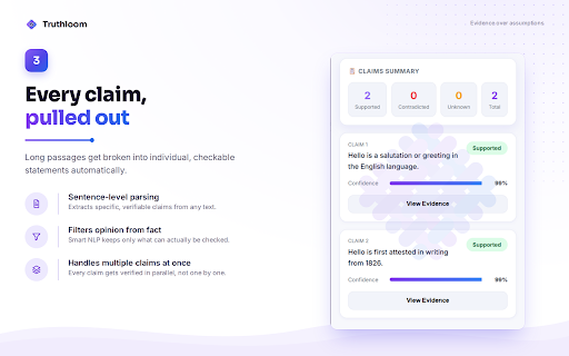 TruthLoom - AI Claim Verifier :: Detect AI-generated content and verify factual claims using trusted evidence.