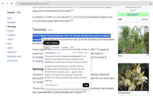 Glimpsa — AI at Your Cursor & Sidebar :: AI at your cursor and in your sidebar: select or right-click anything for an instant, context-aware answer. Privacy-first.