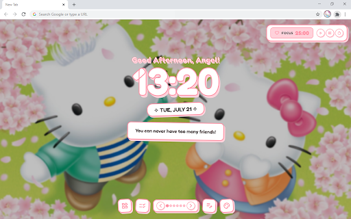 Cute Hello Kitty HD Wallpaper New Tab :: Customize new tab with hello kitty wallpaper extension and display a hello kitty background on your screen.