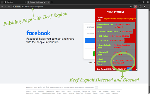 Phish Protect :: Phish Protect detects phishing pages & blocks BEEF exploits to keep you safe online.