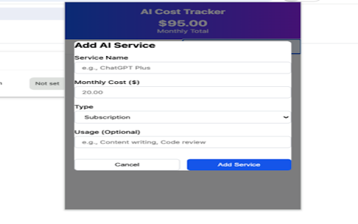 AI Cost Tracker :: Track your AI service costs and subscriptions