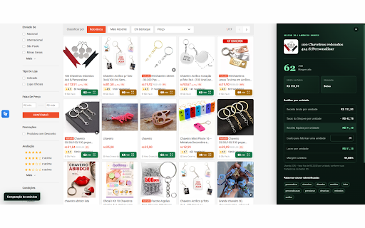 Gestor 3D - Pesquisa de Mercado para impressão 3D :: Analisa anúncios de marketplaces com dados públicos e cálculos de margem