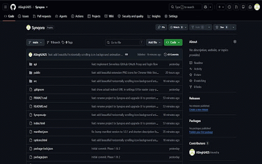 Synqora - Sync LeetCode, CodeChef & HackerRank :: Sync accepted coding solutions from LeetCode, CodeChef, and HackerRank to your GitHub repository.