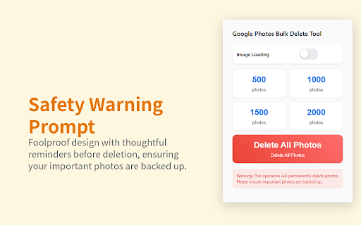 Delete All Google Photos :: Bulk delete tool for Google Photos, supporting one-click deletion of multiple photos.