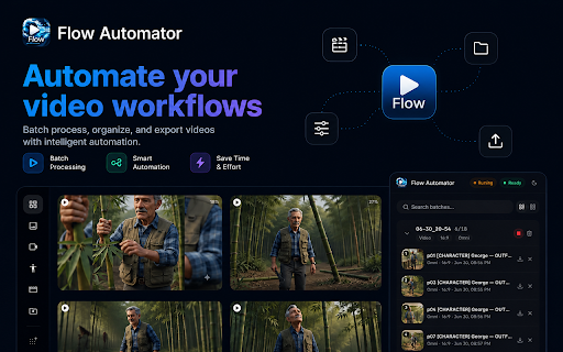 Flow Automator- Auto Veo & Nano Banner Pro on Google Flow :: Batch-automate image and video generation in Google Flow.