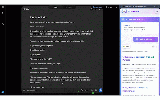 AI Narrator - AI Voice Generator :: Turn any page into AI audio with AI Narrator. 30+ voices, multilingual & Drive save. Text-to-speech.