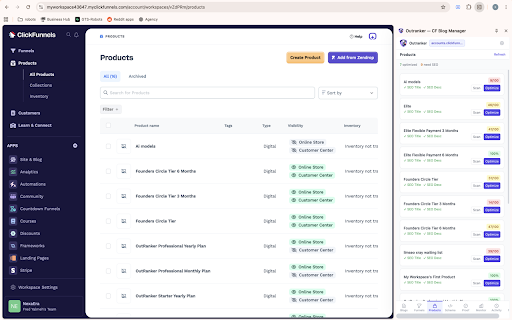 Outranker — CF Blog Manager :: Connect your Outranker account, create AI blog posts, and publish them to ClickFunnels without leaving your dashboard.