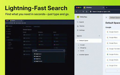 ToffeeTabs :: Create spaces, build stacks, store your essential links all beautifully organised, searchable, and customisable.