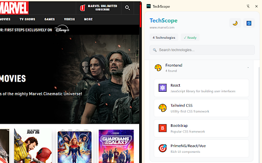 TechScope :: Analyze and discover technologies used on any website