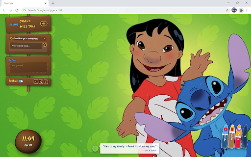 Stitch Cute HD Wallpaper New Tab :: Customize new tab with stitch wallpaper extension and display cute wallpapers you admire in your background.