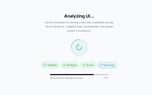 UXAudit — AI UX Audit Assistant :: Capture screenshots and launch AI-powered UX audits using UXAudit.dev.