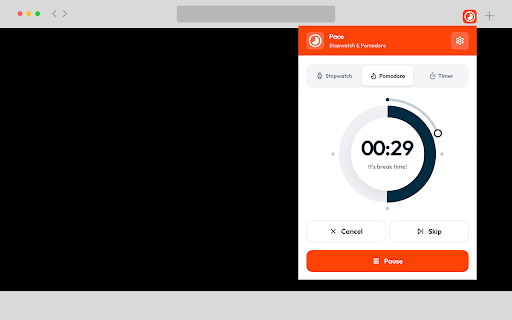 Pace: Stopwatch and Pomodoro :: Stopwatch, timer and pomodoro with auto-advance, phase alerts, and multi-language support.