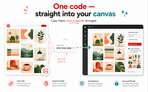 SuperPin — Pinterest Board Downloader + Figma :: Download entire Pinterest boards — images & videos in original quality — as ZIP with metadata. Export straight to Figma