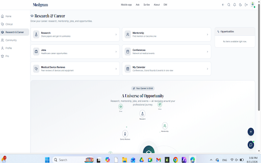 Medgram Clinical Workspace :: Clinical workspace for supported EHRs with clinician-controlled scribing, notes, answers, and documentation tools.