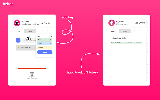 bzbee :: Get productive with a study buddy!