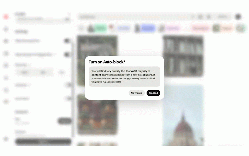 Pinterest AI and Promotion Blocker :: Pinterest ad blocker and AI detector. Hide promoted pins, blur or remove likely AI images.