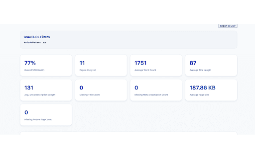Crawl Bolt SEO Analyzer :: Analyze website SEO by crawling pages