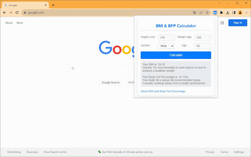 How to Calculate BMI / Body Fat Calculator :: Quickly calculate your BMI and Body Fat Percentage with health advice and detailed info.