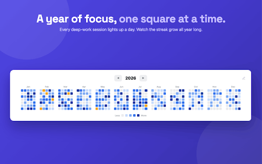 ToDoFocus: Timer, Task List, Heatmap 🥳 :: Pomodoro timer with a task checklist & focus heatmap.