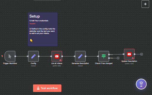 N8N AI Workflow Generator :: AI-powered workflow generator for N8N with floating chatbot UI