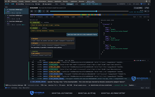 AG-UI / A2UI Inspector :: Live wire log, flame timeline, time-travel debugger and A2UI surface inspector for AG-UI agents. By Soverius AI.