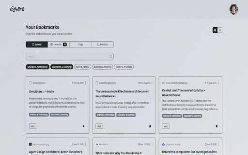 Csphere :: Easily save, organize, enrich, and semantically search over your tabs.
