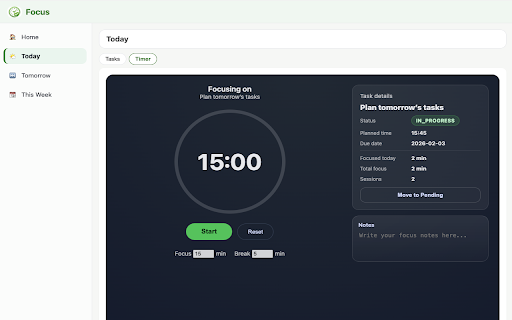 Focus - To-Do & Timer :: A simple, focused To-Do list with a built-in timer.