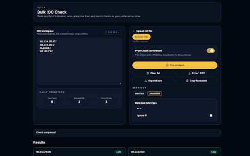 SOCx :: Simple OSINT Centralized eXtension