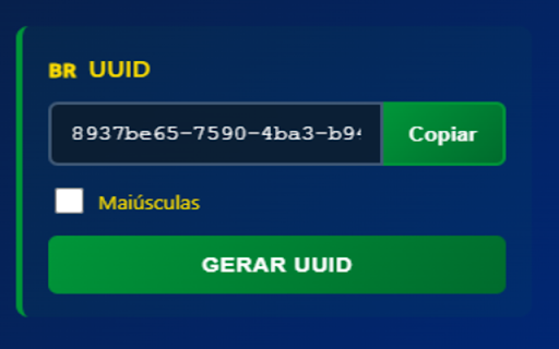 Gera Dado BR :: Gera CNPJ, CPF e UUID válidos