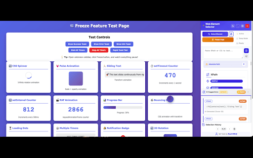 Web Element Selector :: Advanced element locator with AI-powered xpath and css selector generation. Supports ChatGPT, Gemini, DeepSeek, and Claude.
