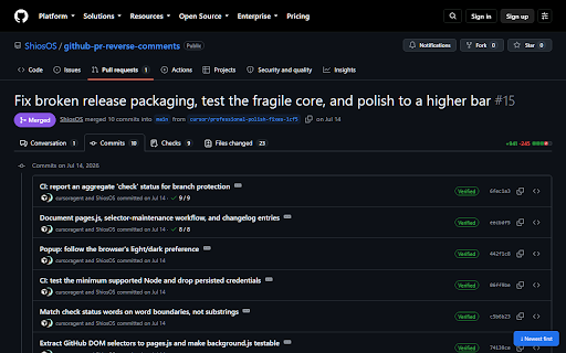 GitHub PR Reverse Comments :: Sort GitHub PR comments and commits in reverse chronological order (newest first), with a toggle.
