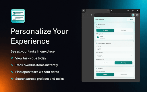 Task Tracker :: Simple Task Tracker app with projects checklist, due dates, task list, daily planner is all you need in a productivity tracker.