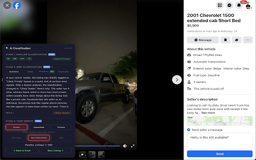 DealerScout.ai :: DealerScout.ai uses advanced AI to help dealership buyers identify private seller listings on Facebook Marketplace.