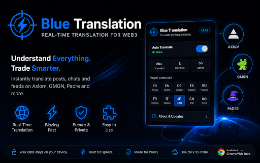 Blue Translation :: Professional multi-language translation for Axiom, GMGN and Padre.