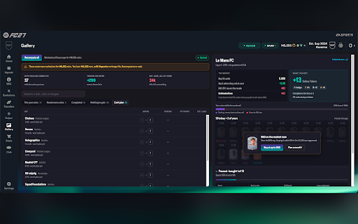 FutCheck FC 27 — SBC Solver, Sniper & Prices :: FutCheck prices, SBC autocomplete and club tools inside the EA SPORTS FC Ultimate Team Web App.