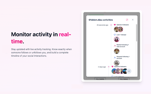 Loyalty Lens - Track, Export & Analyze Instagram Followers :: Track Instagram activity and stay informed about social connections