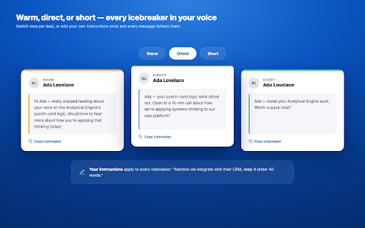 AI Lead Enricher for LinkedIn - Lead Generation & Matching :: Enrich LinkedIn profiles with AI-guessed emails, personalized icebreakers, and job-match scoring.